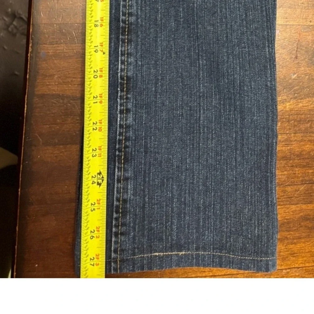 Rockies Natural‎ Rise Jeans Womens 8XL Dark Wash Western V-Yoke Straight